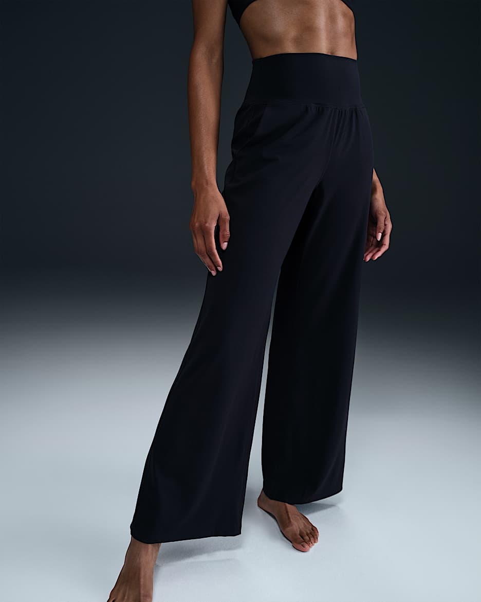 Nike dri fit wide leg pants online